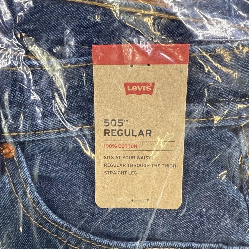 Levi's 505 Regular Fit Straight Leg Men's Jeans 30x32 Stonewash Denim Zipper Fly